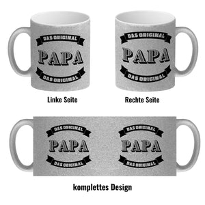 Papa Kaffeebecher mit Spruch Papa Das Original