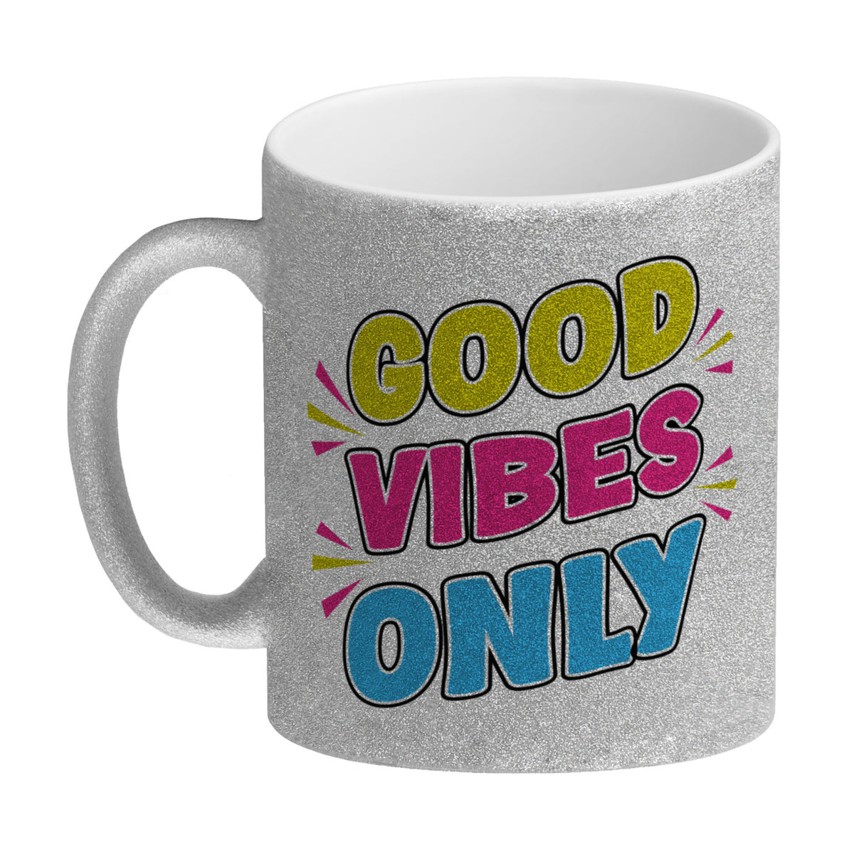 Good Vibes Only Kaffeebecher mit Spruch für Arbeitskollegen