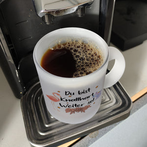Flamingo und Elefant Motivation Kaffeebecher mit Spruch