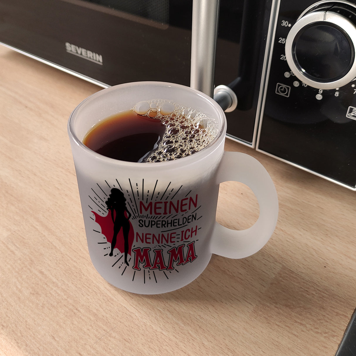 Superheldin Kaffeebecher : Meinen Superhelden nenne ich Mama