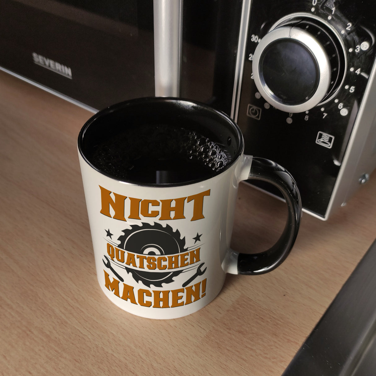 Nicht Quatschen. Machen! Kaffeebecher für Heimwerker
