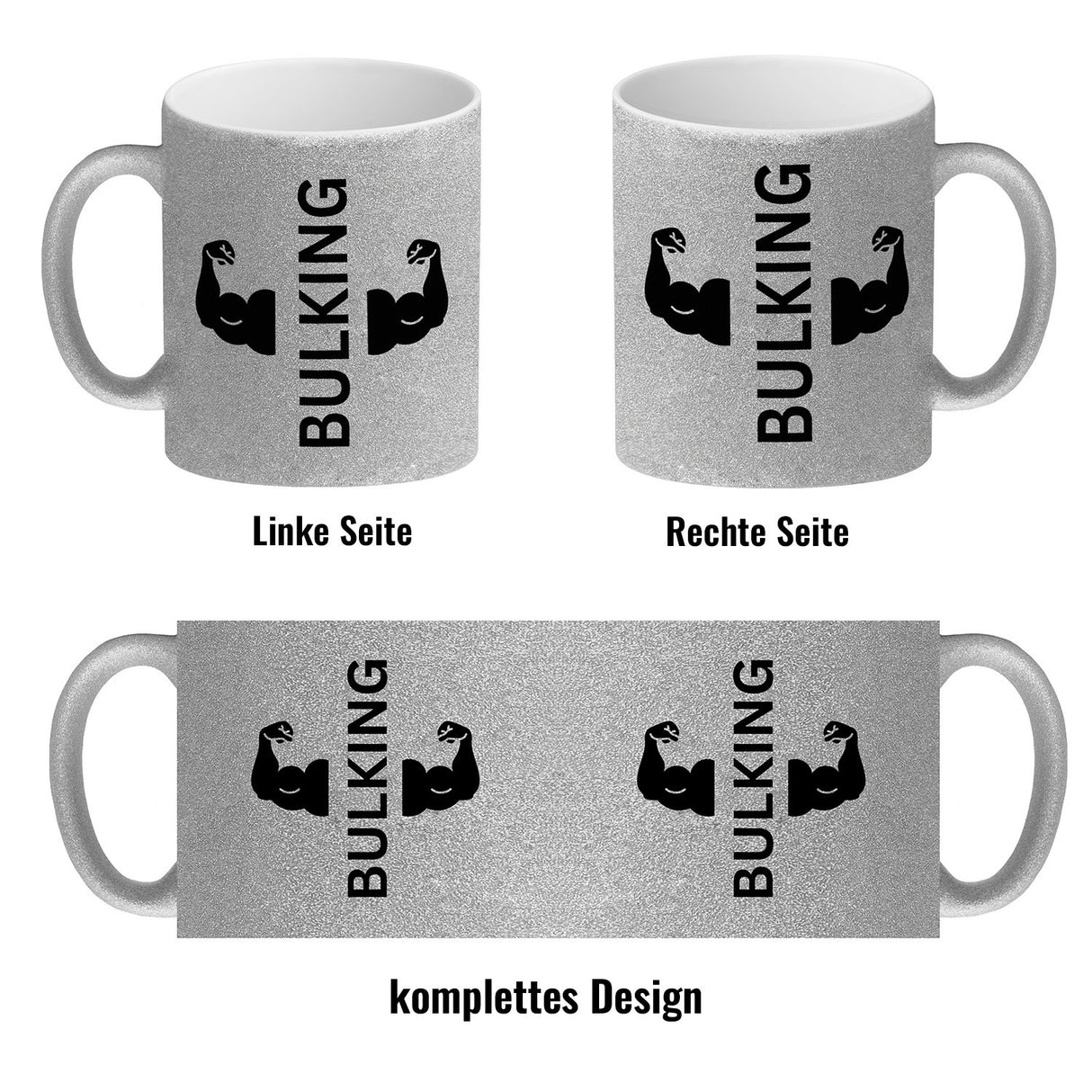 Fitness Kaffeebecher mit Spruch BULKING