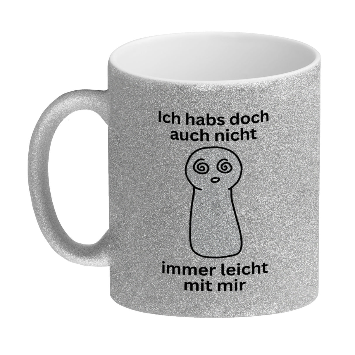 Spielfigur Spruch Kaffeebecher Ich habs doch auch nicht leicht mit mir