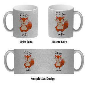 Fuchs Kaffeebecher mit Spruch Oh for Fox sake