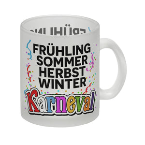 Kölner Karneval Kaffeebecher mit Konfetti und Luftschlangen
