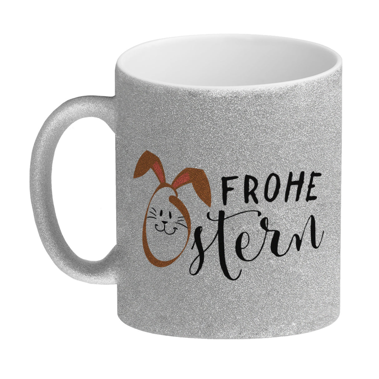 Frohe Ostern Kaffeebecher mit niedlichem Osterhasen