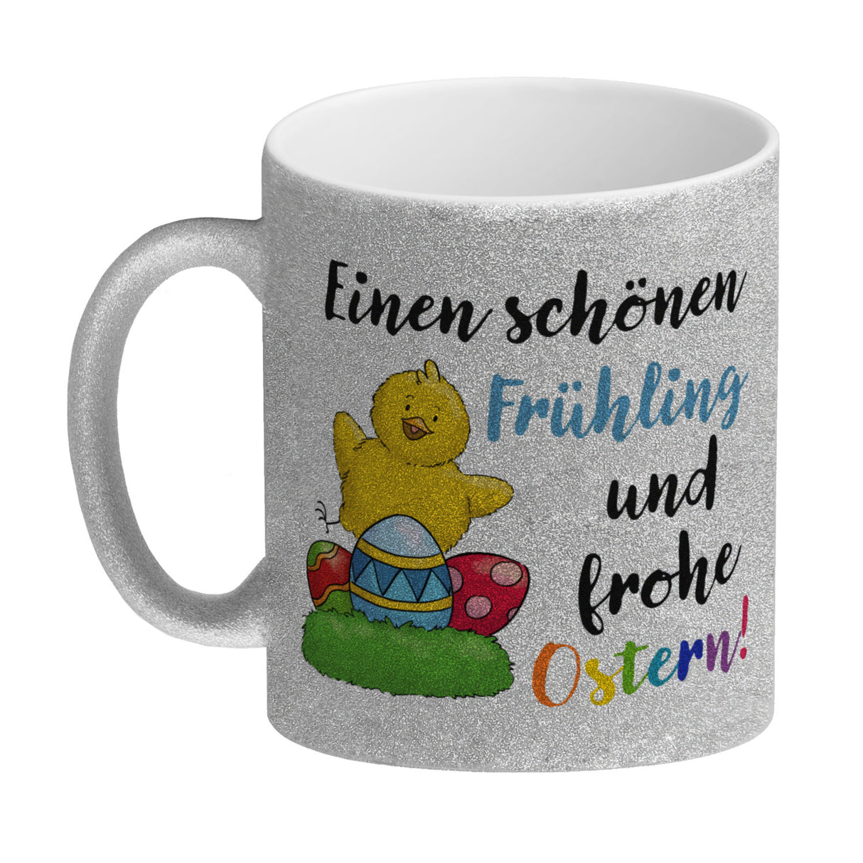 Schönen Frühling und frohe Ostern Kaffeebecher Küken
