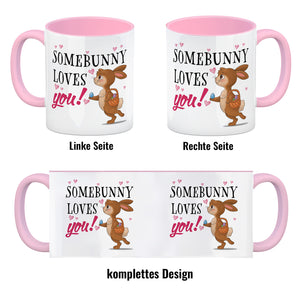 Somebunny loves you Kaffeebecher mit süßem Osterhasen