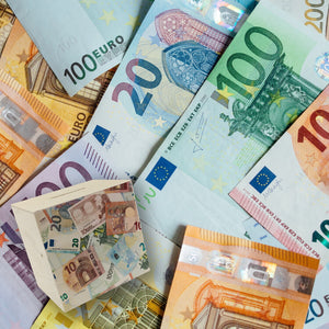 Euro Spardose für Geldscheine und Münzen