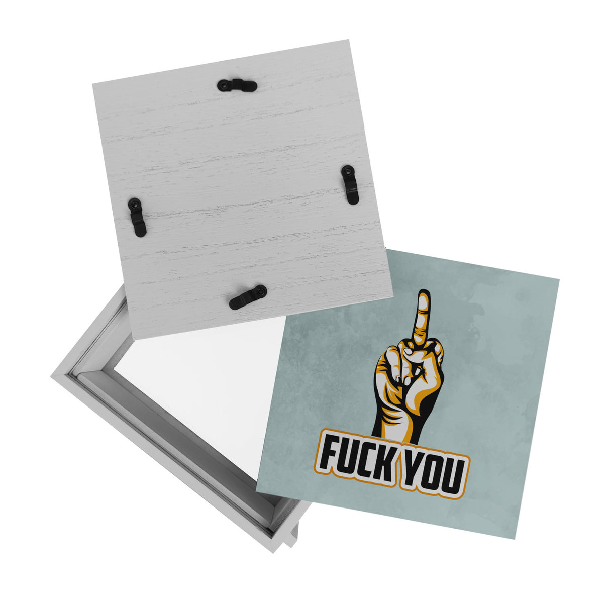 Fuck You Spardose mit Mittelfinger Motiv
