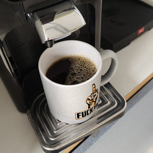 Fuck You Kaffeebecher mit Mittelfinger Motiv