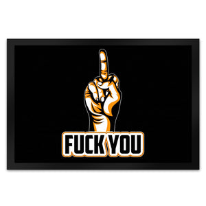 Fuck You Fußmatte in 35x50 cm mit Mittelfinger Motiv