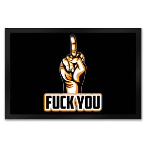Fuck You Fußmatte in 35x50 cm mit Mittelfinger Motiv