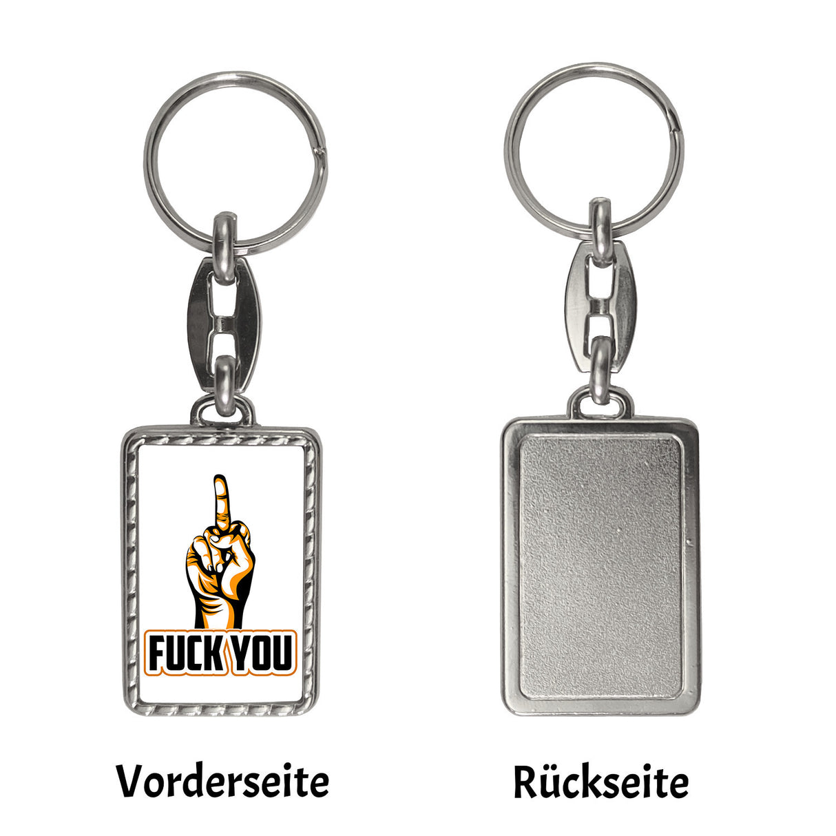 Fuck You Schlüsselanhänger mit Mittelfinger Motiv