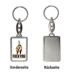 Fuck You Schlüsselanhänger mit Mittelfinger Motiv