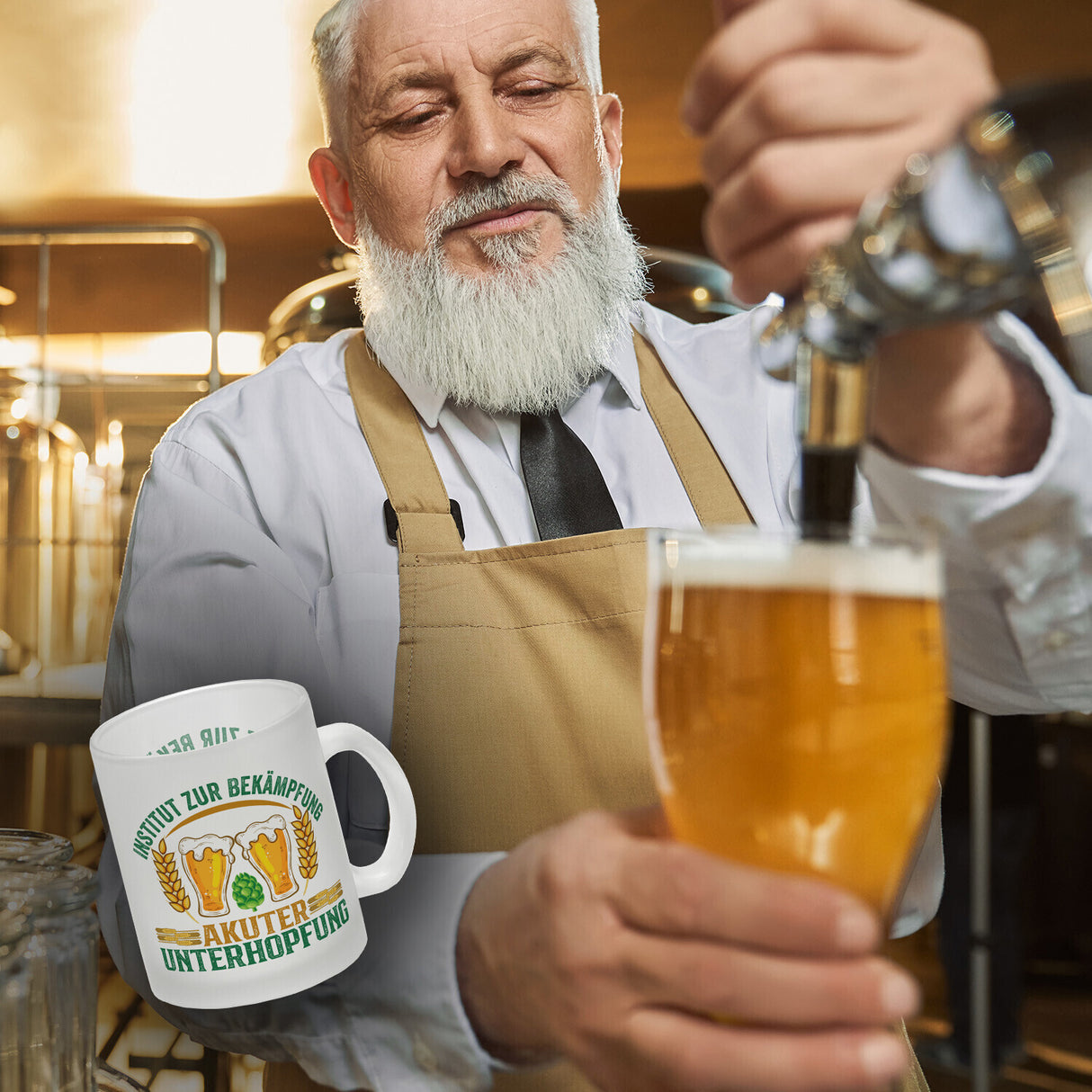 Bier Kaffeebecher Institut zur Bekämpfung akuter Unterhopfung