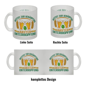 Bier Kaffeebecher Institut zur Bekämpfung akuter Unterhopfung