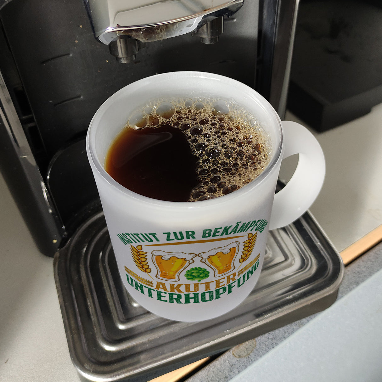 Bier Kaffeebecher Institut zur Bekämpfung akuter Unterhopfung