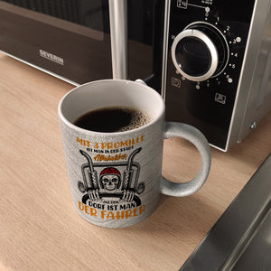 Dorfkind Kaffeebecher mit Spruch Mit 3 Promille ist man der Fahrer