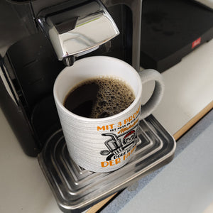 Dorfkind Kaffeebecher mit Spruch Mit 3 Promille ist man der Fahrer