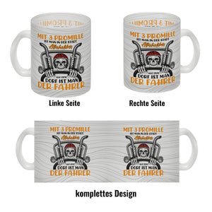 Dorfkind Kaffeebecher mit Spruch Mit 3 Promille ist man der Fahrer