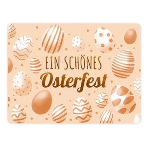 Ein schönes Osterfest Metallschild mit Ostereiern