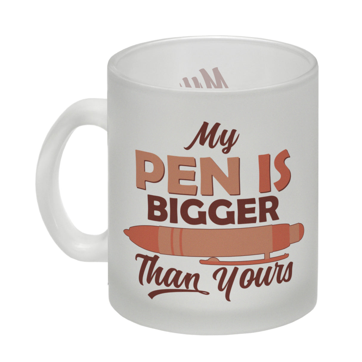 Penis Kaffeebecher mit Spruch My Pen is bigger than yours