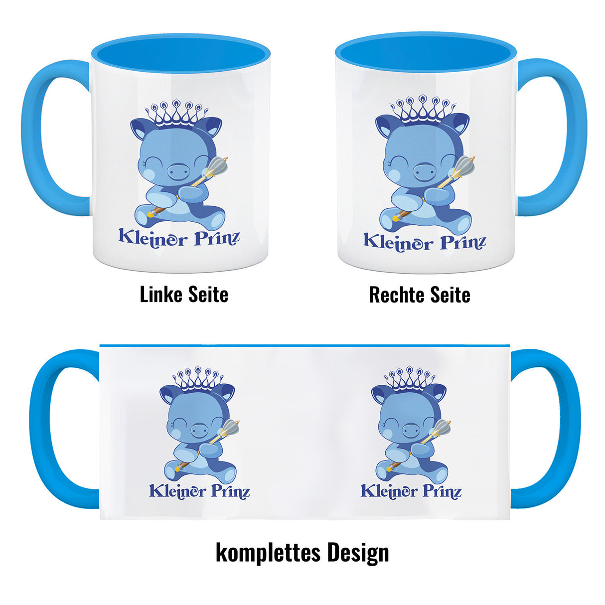 Kleiner Prinz Kaffeebecher mit niedlichem Schweinchen