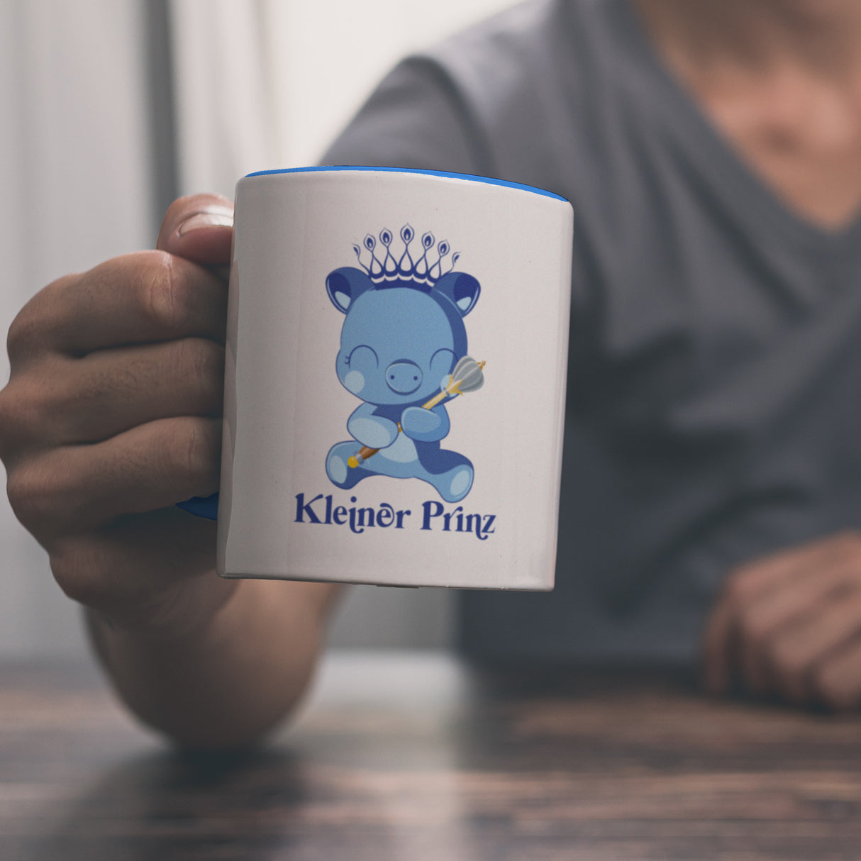 Kleiner Prinz Kaffeebecher mit niedlichem Schweinchen