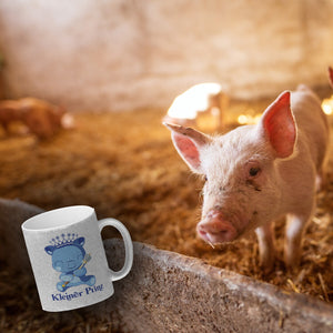 Kleiner Prinz Kaffeebecher mit niedlichem Schweinchen