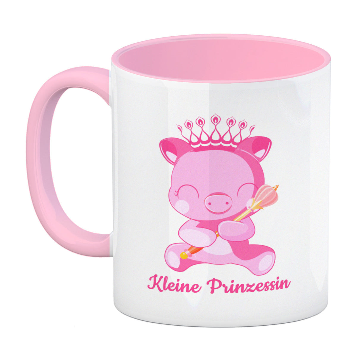 Kleine Prinzessin Kaffeebecher mit niedlichem Schweinchen