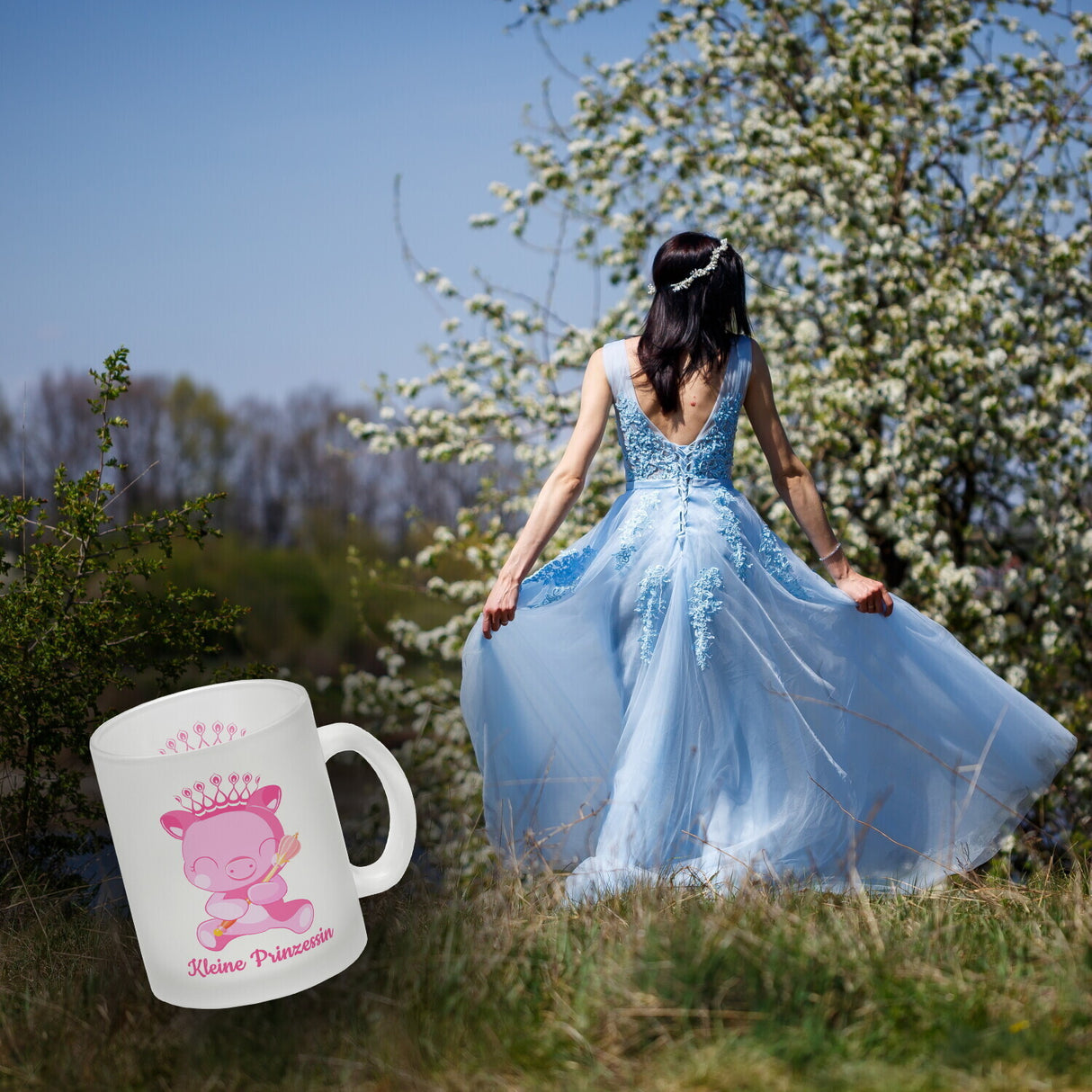 Kleine Prinzessin Kaffeebecher mit niedlichem Schweinchen