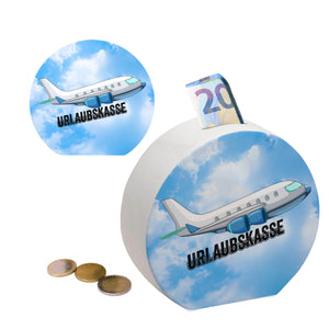 Urlaubskasse Flugzeug Spardose
