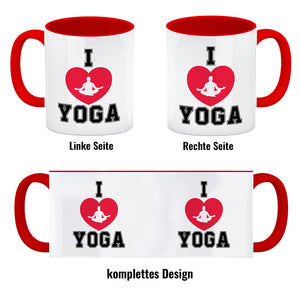 I love Yoga Kaffeebecher für Yogalehrer