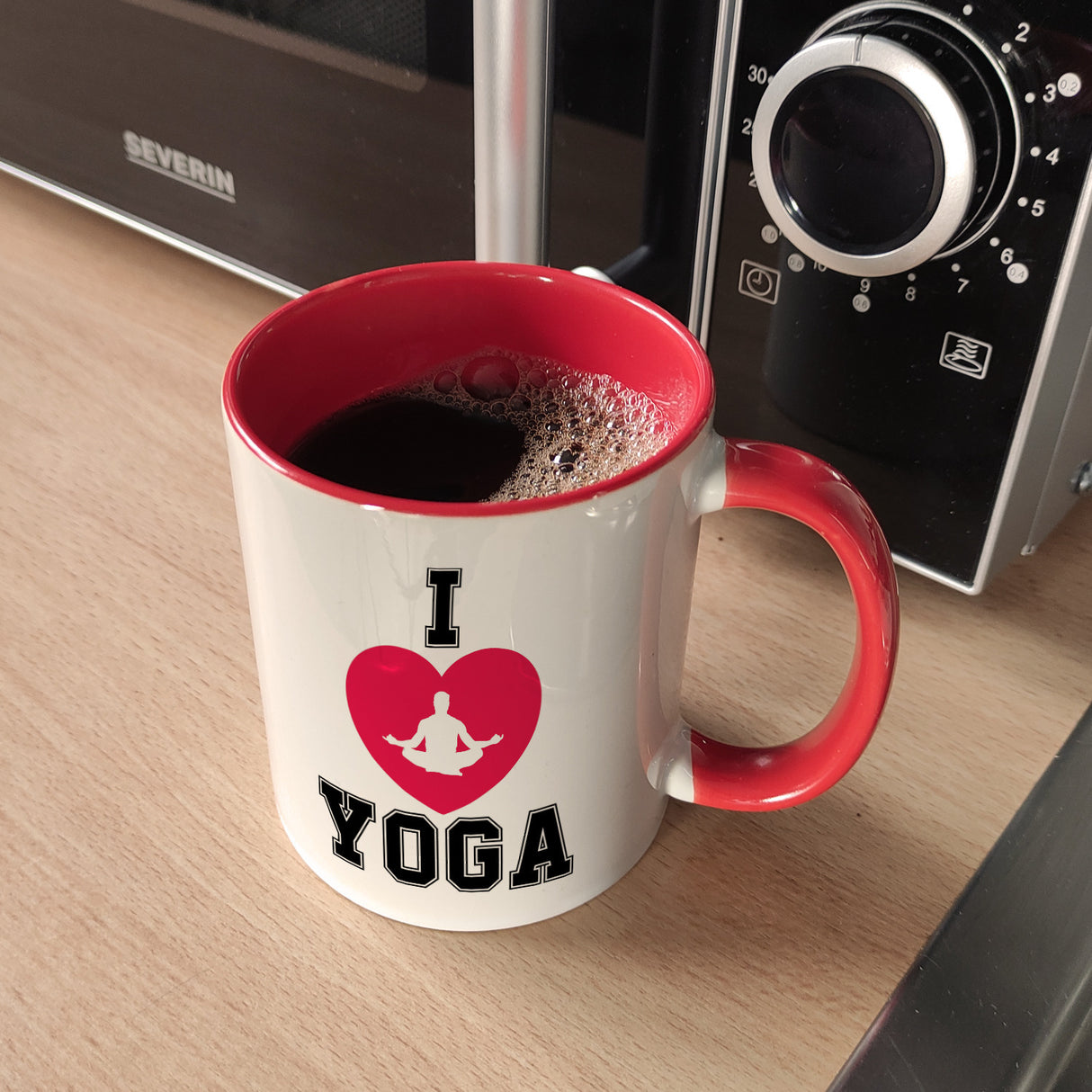 I love Yoga Kaffeebecher für Yogalehrer