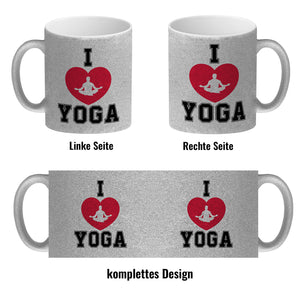 I love Yoga Kaffeebecher für Yogalehrer