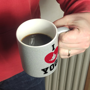 I love Yoga Kaffeebecher für Yogalehrer