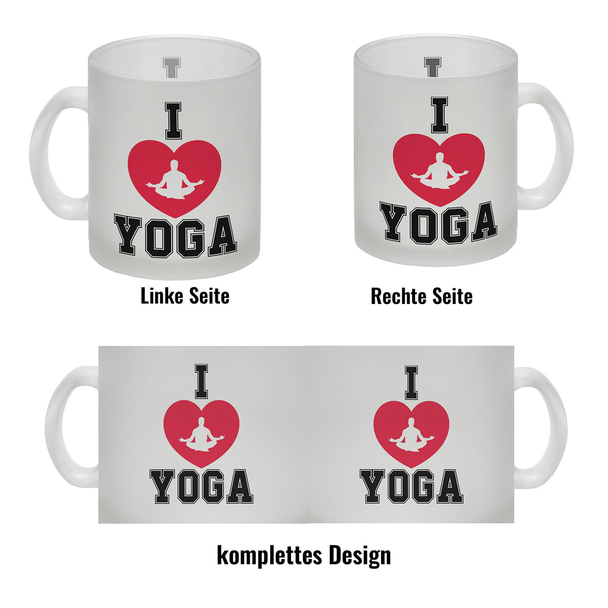 I love Yoga Kaffeebecher für Yogalehrer