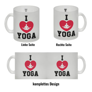 I love Yoga Kaffeebecher für Yogalehrer