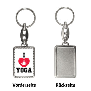 I love Yoga Schlüsselanhänger für Yogalehrer