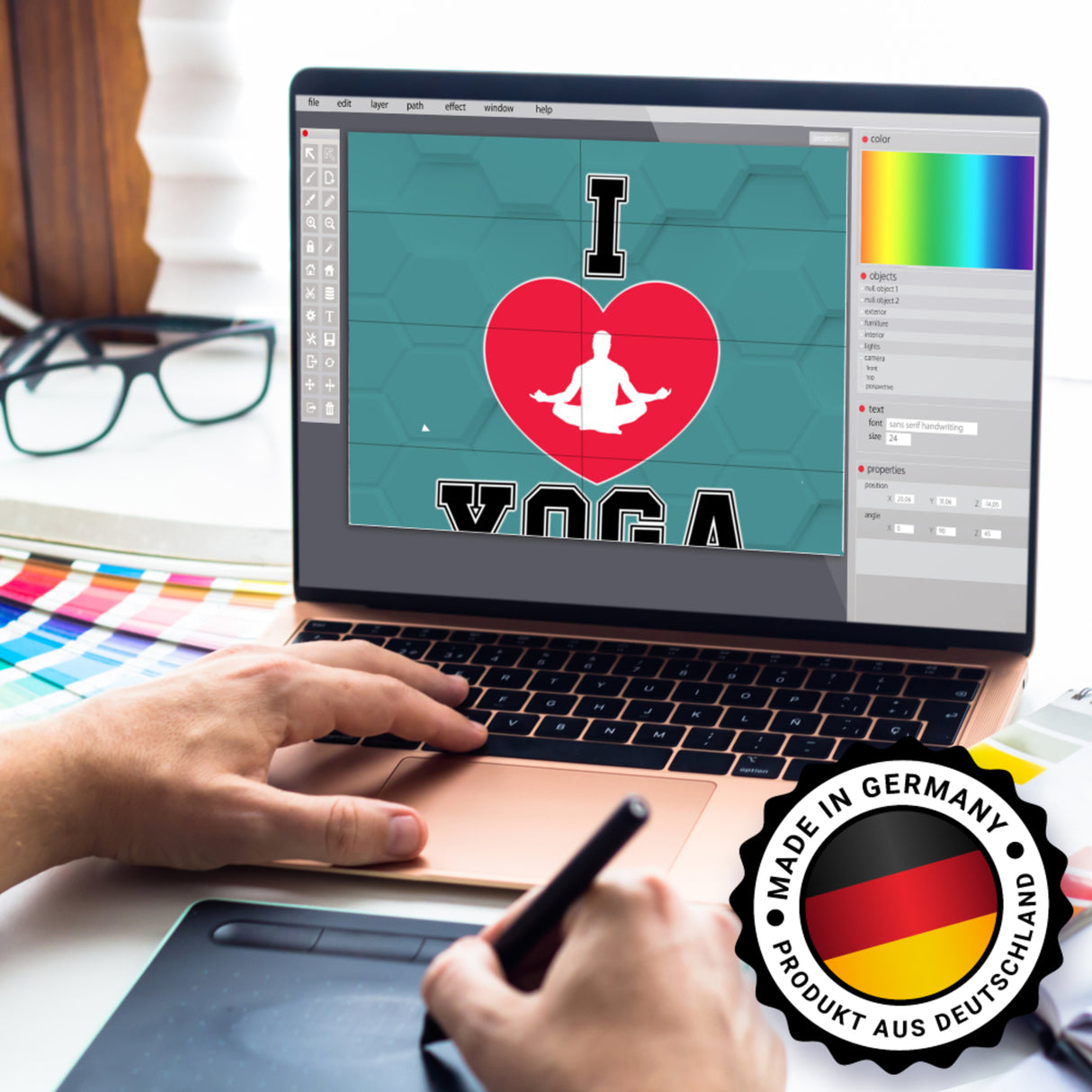 I love Yoga Spardose für Yogalehrer