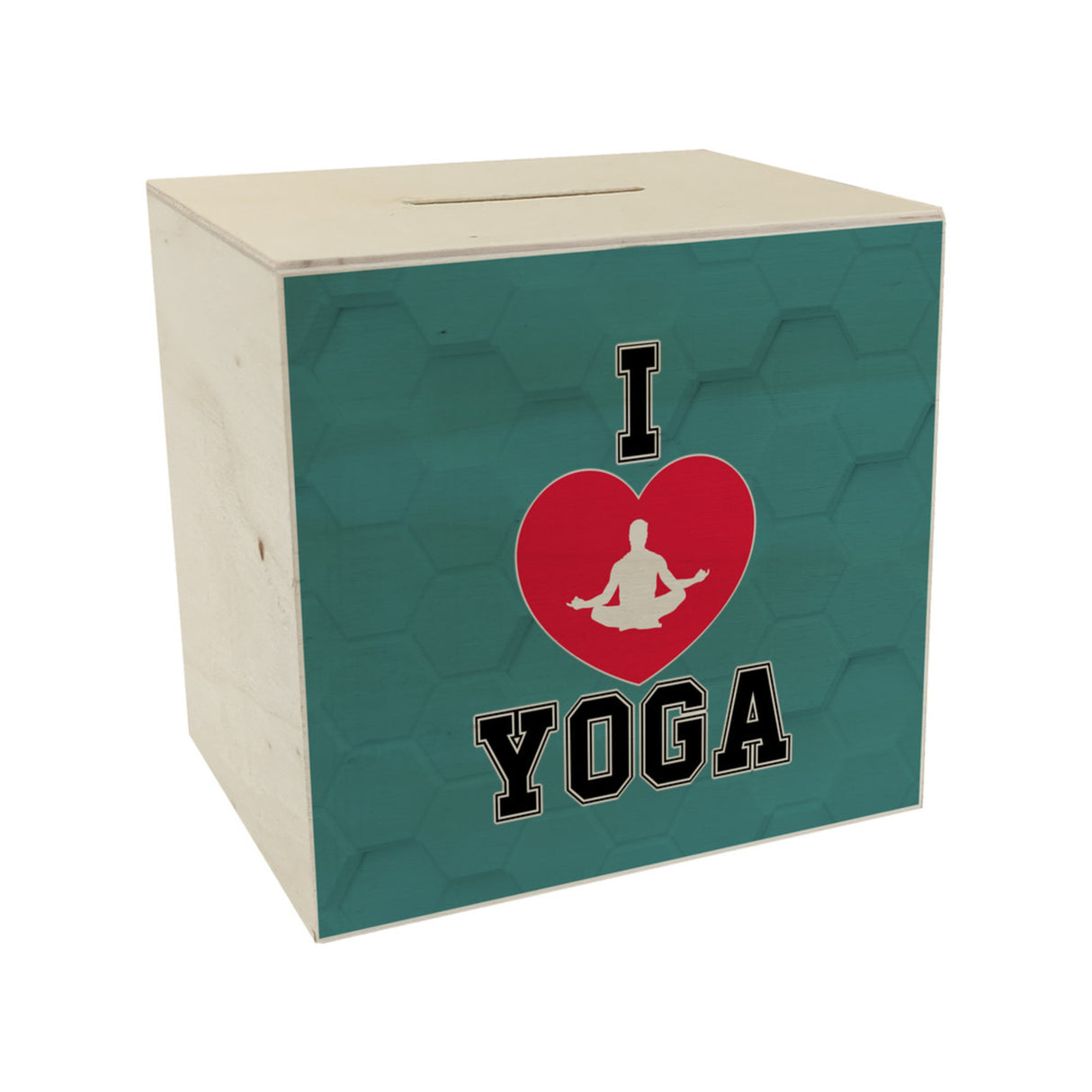 I love Yoga Spardose für Yogalehrer