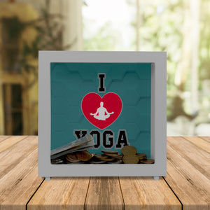 I love Yoga Spardose für Yogalehrer