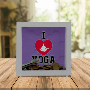 I love Yoga Spardose für Yogalehrer