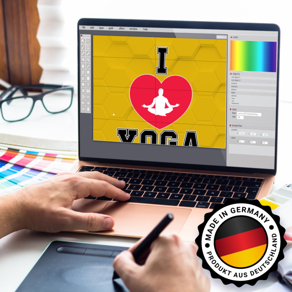 I love Yoga Spardose für Yogalehrer