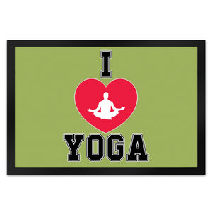 I love Yoga Fußmatte in 35x50 cm für Yogalehrer