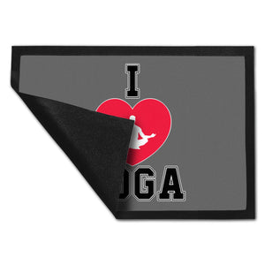 I love Yoga Fußmatte in 35x50 cm für Yogalehrer