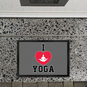 I love Yoga Fußmatte in 35x50 cm für Yogalehrer