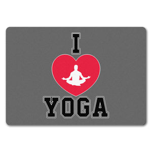 I love Yoga Fußmatte in 35x50 cm für Yogalehrer