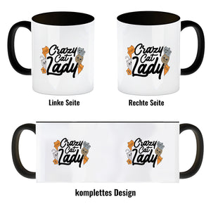 Katzen Kaffeebecher Crazy Cat Lady